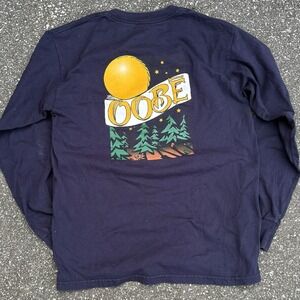 Vintage OOBE Long Sleeve Shirt Mens Medium Outdoor Graphic Logo Tee